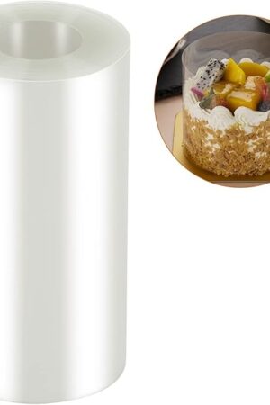 Cake Collars 4 x 394inch (5.9 mil thick) Transparent Acetate Sheets Rolls for Baking Surrounding Edge Decorating
