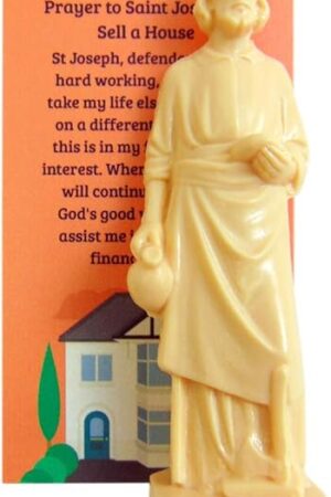 Westmon Works St Joseph Statue for Selling Homes with Instruction Card and House Prayer Complete Set