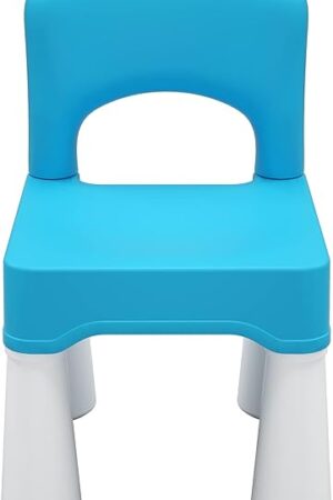 burgkidz Plastic Toddler Chair, Durable and Lightweight Kids Chair, 9.3" Height Seat, Indoor or Outdoor Use for Toddlers Boys Girls Ages 2 and Up