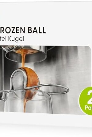 AIEVE 2 Pack Espresso Cooling Ball, Stainless Steel Frozen Ice Rock for Coffee, Espresso Accessories Extract Brew Chilling Tool Chiller Gift for Birthday, Valentine's Day, Christmas