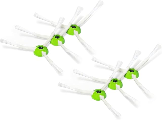 6 Pack Edge-Sweeping Brushes Replacement for iRobot Roomba i & j & e and Roomba Combo i & j Series, Vacuum Accessories Parts for i1+/i2+/i3+/i4+/i5+/i6+/i7+/i8+/j5+/j6+/j7+/j8+/j9+/e5/e6/e7