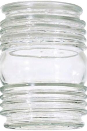Clear Cylindrical Glass Shade - 3-1/4-Inch Fitter Opening
