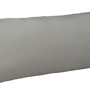 evoLive 100% Rayon Derived from Bamboo Cooling Breathable Body Pillow Cover/Pillowcases 21x54 inches with Hidden Zipper Closure (Grey, 21“X54“ Body Pillow Cover)