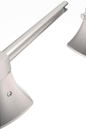 Brushed Nickel Toilet Paper Holder Bathroom Double Post Pivoting Tissue Roll Holder Stainless Steel and Zinc Alloy Wall Mount