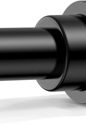 1-Pack Black Shower Curtain Rod 46-78 Inch - Shower Tension Rod for Bathroom, Closet, Window, Room Divider, Adjustable Shower Rod, Easy Installation, No Drilling