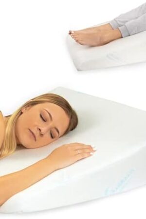 Xtreme Comforts Wedge Pillows - 7" Memory Foam Bed Wedge Pillow for Sleeping (1Pk)