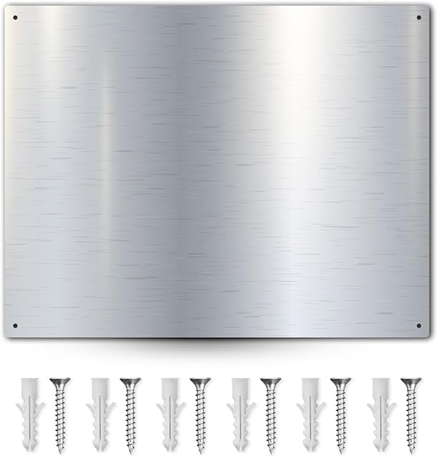 30" x 24" Backsplash for Kitchen Wall Stove Backsplash Protector with Ultra Flat and Flushed Metal Backs plash for Panel Stainless Steel (1)