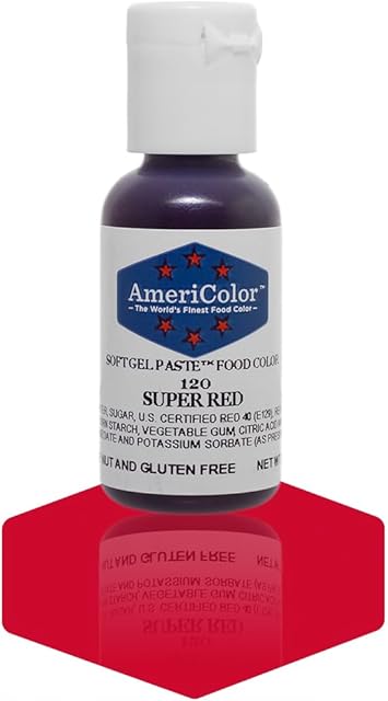 AmeriColor Super Red Soft Gel Paste, .75oz