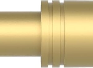 Curtain Rods for Windows 28 to 48-60 Inches, 5/8 Inch Gold Adjustable Small Curtain Rod Set with Brackets for Bedroom Living Room