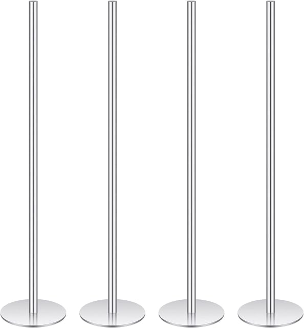 Cake Heating Rod 5.71 Inch Sliver Baking Nails for Baking Stainless Steel Heating Core for Cakes Stick Supplies(4 Pcs)