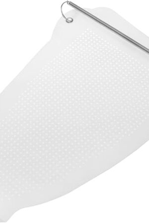 230x155x0.5mm Ironing Shoe Cover Iron Sole Electric Iron Auxiliary Tool Ironing Protector Ironing Cleaner Soleplate for Iron Safe Slip on Most Standard Size Electric Iron 1pcs