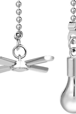 Ceiling Fan Pull Chain Ornaments 13.6 Inches Fan Pulls Extension Chains Set