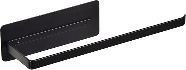 EASTTOWEST Magnetic Paper Towel Holder,Black Towel Bar Rack for Refrigerator BBQ Grills Griddles Toolbox RVs Tailgates,Heavy Duty Strong Magnet Backing,12?(L) x 3?(H),Fit All US Paper Roll