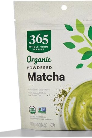 365 by Whole Foods Market, Organic Powdered Matcha, Finely Ground Whole Leaf Green Tea, 5 Ounce