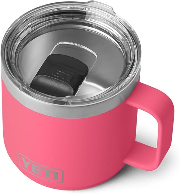 YETI Rambler 14 oz Mug, Vacuum Insulated, Stainless Steel with MagSlider Lid, Stainless