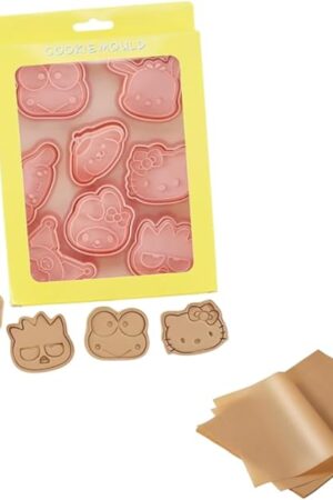 Cute KITTY Cat Cookie Cutter Set, 8 Cartoon Emboiled Cookie Cutter Set, DIY Baked Cake, Sugar, Pastry, Baking Supplies (Including Parchment Paper)