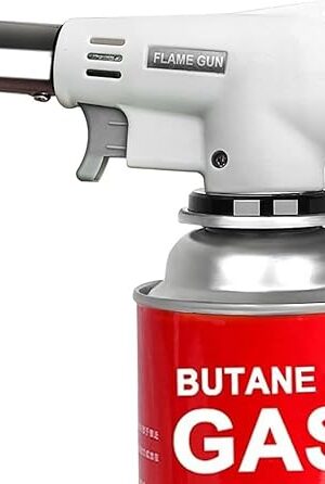 ZJWZCZCMButane Torch Kitchen Blow Lighter - Culinary Torches Chef Cooking Professional Adjustable Flame with Reverse Use for Creme, Brulee, BBQ, Baking, Jewelry (Butane Gas Not Included)
