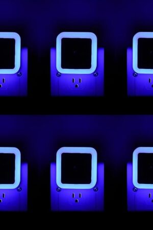 6 Pack Blue LED Night Light