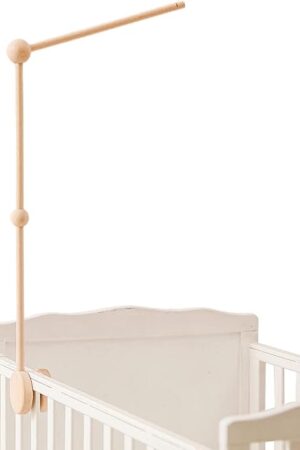 Baby Crib Mobile Arm,HBM Wooden Mobile Arm for Crib Mobile Hanger for Crib Baby Girl Nursery Decor
