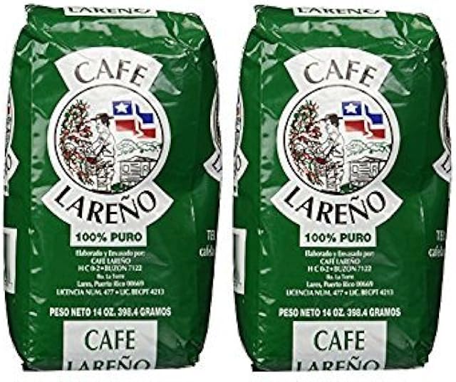 Café Lareño Ground Coffee Puerto Rican Coffee 2 Bags of 14oz. Each