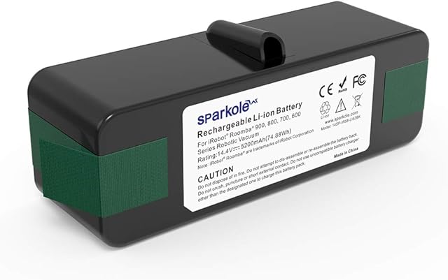 5200mAh Lithium Ion Replacement Battery for iRobot Roomba 960 980 981 970 965 801 805 850 860 877 890 891 895 690 680 675 640 614 615, Roomba 900, 800, 700, 600 Series (2022 Upgraded)