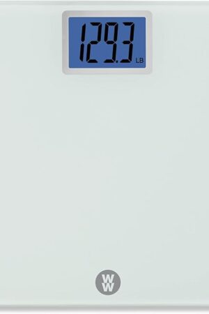 Weight Watchers Scales by Conair Scale for Body Weight, Digital Bathroom Scale in White