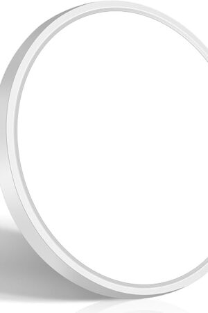 Brightever 7 Inch LED Flush Mount Ceiling Light Fixture, 15W 1600LM, Super Slim 0.67 Inch Small LED Ceiling Light, 5000K Daylight White Ceiling Lamps for Bedroom, Closet, Hallway, Non-Dimmable, 1 Pack