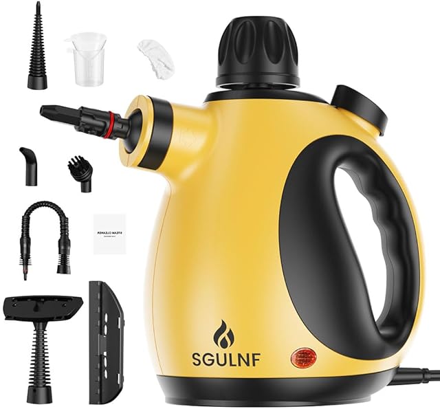 Handheld Steam Cleaner, Pressurized Steam Cleaner, Multi-Purpose Powerful Home Use Steamer for Cleaning, Car, Bathroom, Shower, Upholstery