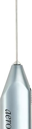 Aerolatte Steam-Free Milk Frother, Satin Finish, 18/8 Stainless Steel Whisk, BPA-Free Plastic Housing, Batteries Included