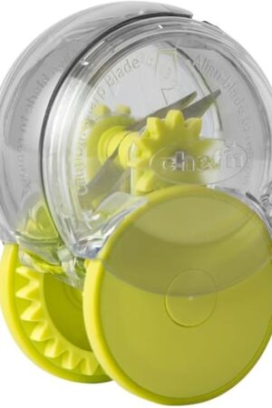 Chef’n GarlicZoom Garlic Chopper, Handheld Garlic Mincer with Rolling Action, Easy to Use and Clean, Compact Size for Quick Prep, Dishwasher Safe