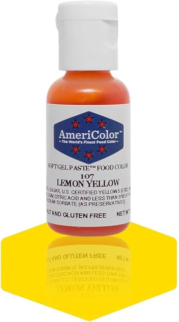 Americolor Soft Gel Paste Food Color, .75-Ounce, Lemon Yellow