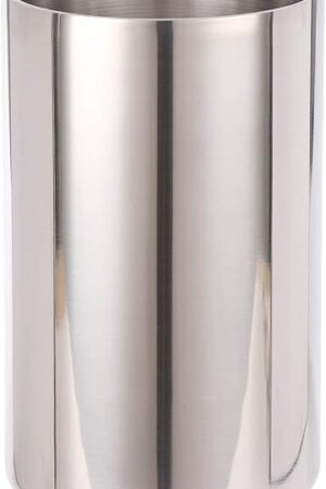Double Wall Utensil Holder - 304 Stainless Steel Sleek Kitchen Utensil Holder for Countertop, Spatula Spoon Storage Organizer, Large Cooking Utensil Caddy Counter, Shining Utensil Crock, Mirror Polish