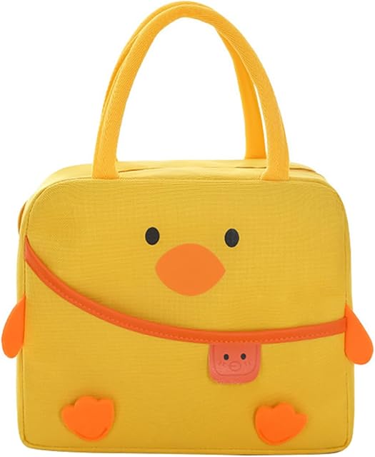 Cute Lunch Box Reusable Duck Lunch Bags for Women Cute Lunchboxes Kawaii Animal Lunch Bag Cooler for Picnic Office Work Travel