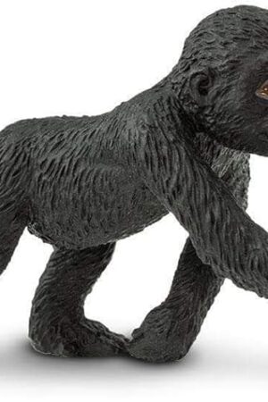 The Safari Ltd. Lowland Gorilla Baby Figurine - Lifelike 3.3" Wildlife Figure - Educational Toy for Boys, Girls, and Kids Ages 3+