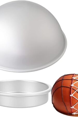 Cake Sphere Pan 8 Inch 3D Half Ball Cake Pan to Create Any Ball Shaped Cake Soccer Shaped Baking Pans DIY Birthday Spher