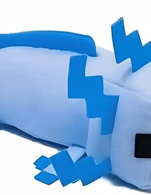 Axolot Plush Stuffed Toy Soft Pillow, Suitable for Video Game Enthusiasts, Children's Birthday Parties, Christmas Holiday Preferred Gift (Blue)