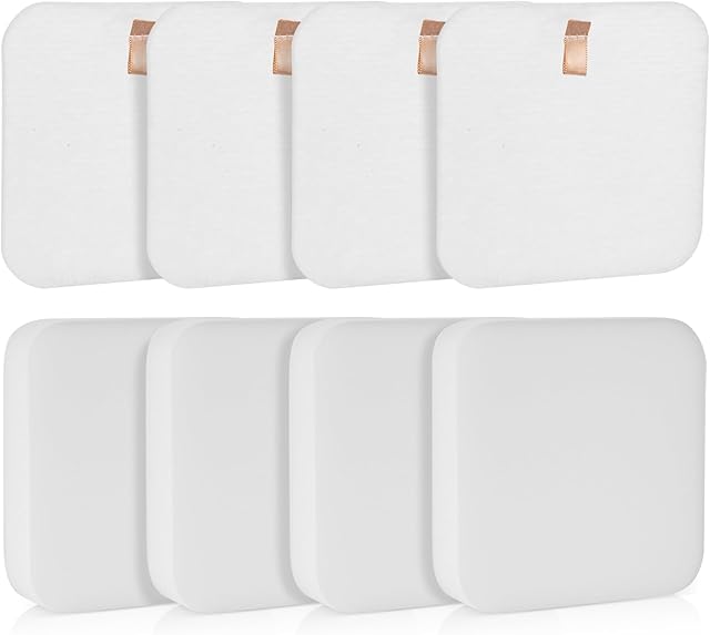4Pack LA502 LA702 Foam & Felt Filter Replacement for Shark Rotator Lift-Away ADV DuoClean Upright Vacuum LA300 LA301 LA322 LA500WM LA360 LA362, Replaces Part # XFFK320