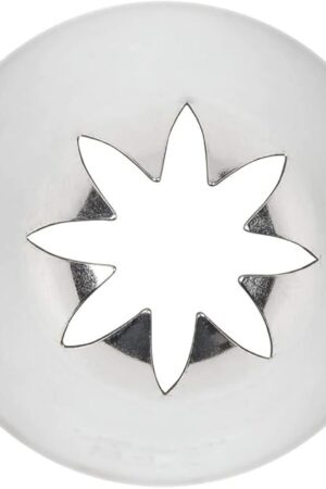 Ateco # 847 - Closed Star Pastry Tip .56'' Opening Diameter- Stainless Steel