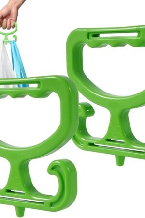 2 Pack Grocery Bag Carrier, Grocery Bag Holder Shopping Bag Holder Each Holds Up to 80lbs Durable Heavy-Duty Rack Comfortable Grip