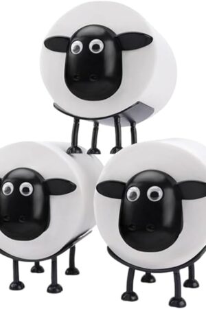 3-Pack Sheep Toilet Roll Holder, Cute Standing Bedroom Bathroom Living Room Office Decor, OPP Packaging Toilet Paper Storage