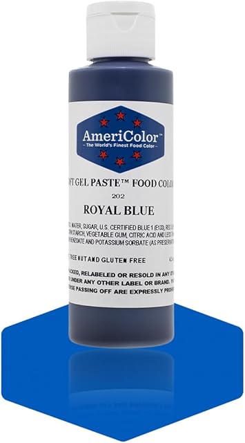 Americolor Soft Gel Paste Food Color, 4.5-Ounce, Royal Blue