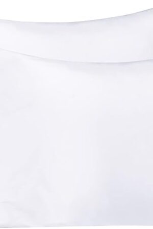 BEDSUM Microfiber Standard Pillowcases Set of 2, Soft Wrinkle Resistant and Easy Care Pillow Cases (No Pillows) with Envelope Closure for Kids, 20x26 inches, White