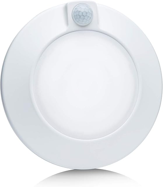 Closet Lights Motion Sensored, LED Closet Light Motion Activated, 5000K Daylight 6-7/8 Inch 10W Motion Sensor Ceiling Light, Closet Lights Wired, Pantry Light 90CRI, No Battery, Damp Rated ETL