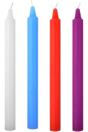 6 Pcs Low Temperature Candles, Fengek 7 Inch Low Heat Candles Romantic Wax Dripping, 5 Color