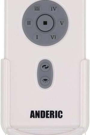 Anderic RH787T Remote Control for Home Decorators Collection RH-786R DC 6-Speed Ceiling Fans - Works with Fanimation Slinger, Regency Gladiator - RR787T / CHQRH787T / CHQ787T / UC787T