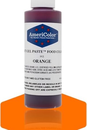 Americolor Soft Gel Paste Food Color, 4.5-Ounce, Orange