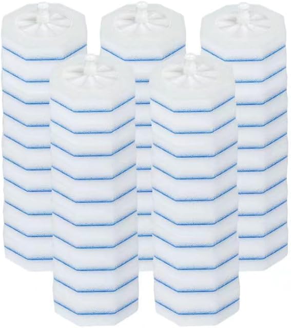 50PCS Disposable Toilet Bowl Brush, Compatible with Clorox Wand Refills