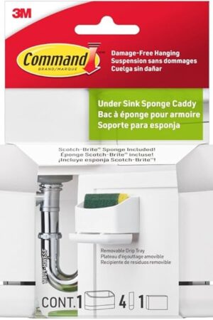 Command™ Under Sink Sponge Caddy, 1 pack per inner