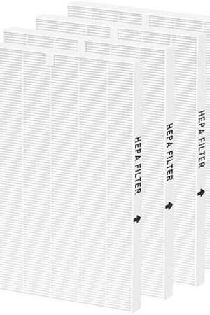 116130 True HEPA Replacement Filter H Compatible with Winix 5500-2 Air Cleaner Purifier and Models AM80, 4 Pack HEPA Filter only