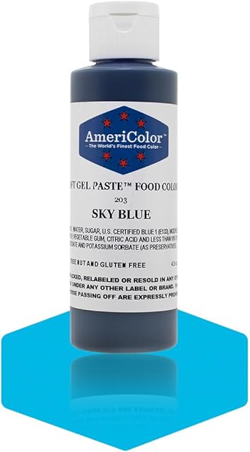 Americolor Soft Gel Paste Food Color, 4.5-Ounce, Sky Blue